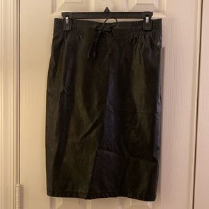 89th + Madison faux leather pencil skirt